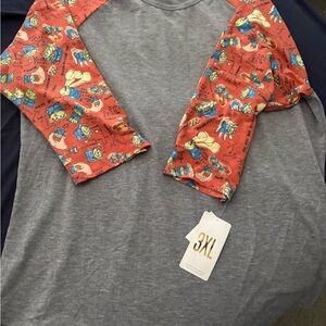 LuLaRoe Gray Randy Toy Story tee 3XL NWT
